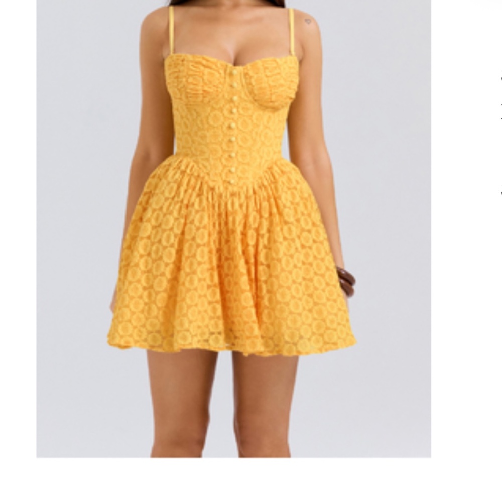 House of CB Carolina Stretch Lace Corset Minidress Small Bigger Cup